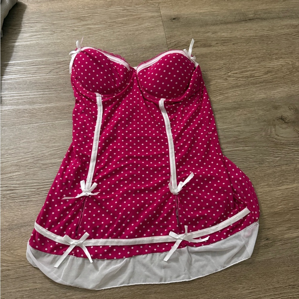 Rampage polka dot lingerie